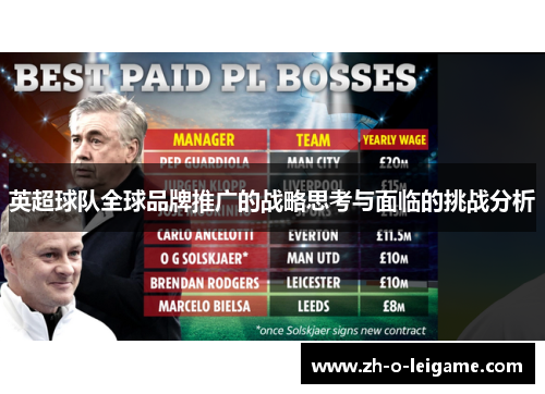 英超球队全球品牌推广的战略思考与面临的挑战分析 英超球队全球品牌推广的战略思考与面临的挑战分析